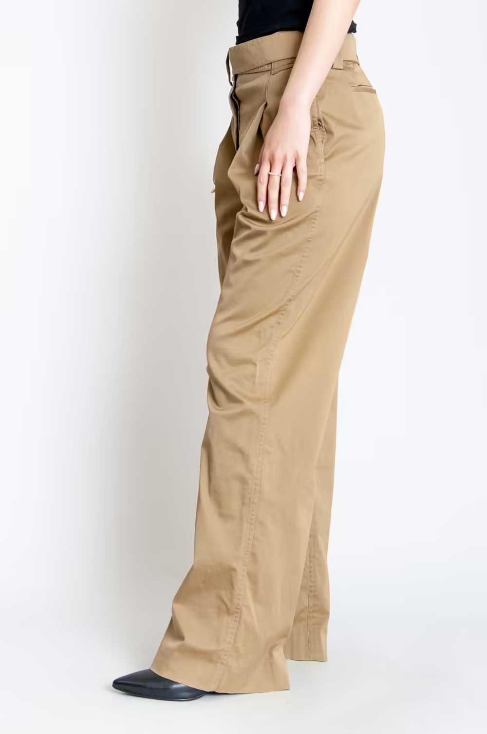 Yves Saint Laurent Rive Gauche Wide Leg Baggy Tro… - image 3