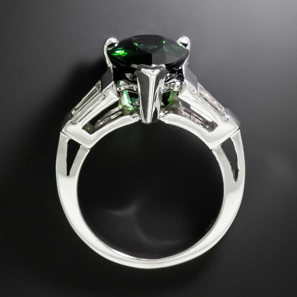 Estate Pear-Shaped Tourmaline and Diamond Ring - image 3