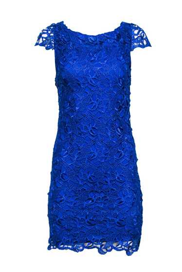 Alice & Olivia - Royal Blue Lace Key Hole Back Cap