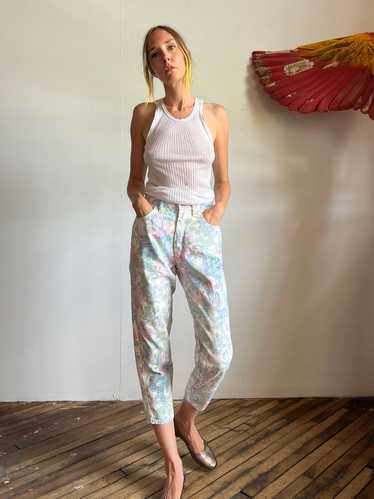 Vintage 1980's - 1990's Floral Print Pants by Zena