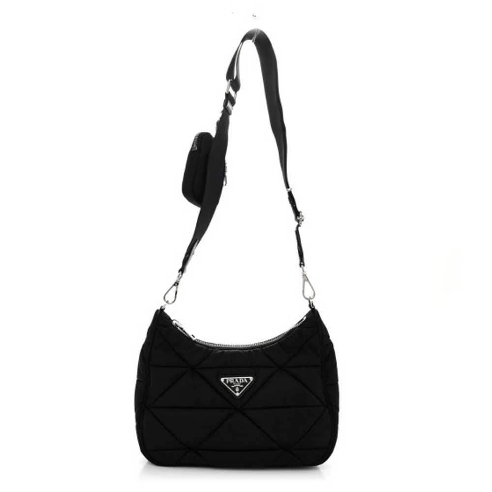 PRADA Tessuto Nylon Triangle Quilted Padded Patch… - image 1