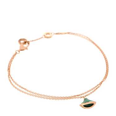 BULGARI 18K Rose Gold Malachite Divas' Dream Brace