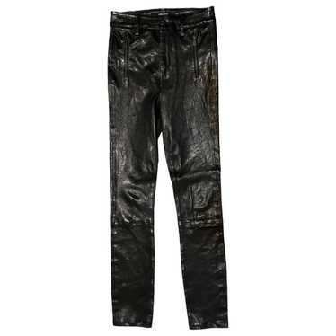J Brand Leather slim pants