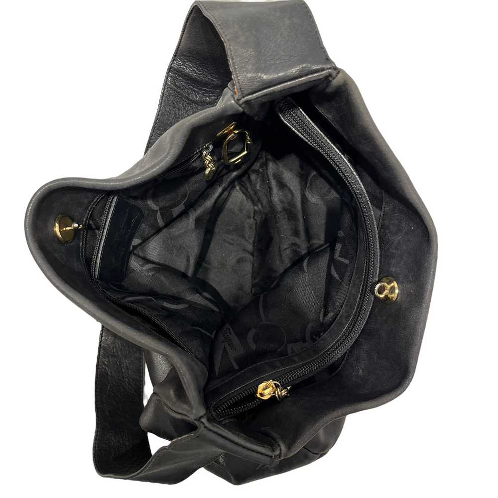 Salvatore Ferragamo/Tote Bag/Leather/BLK/Leather … - image 4