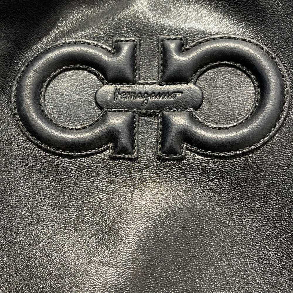 Salvatore Ferragamo/Tote Bag/Leather/BLK/Leather … - image 5