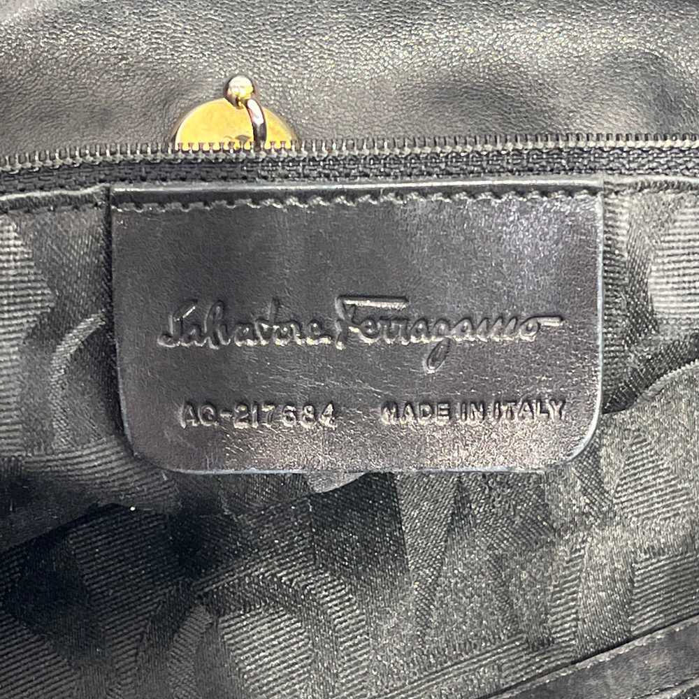 Salvatore Ferragamo/Tote Bag/Leather/BLK/Leather … - image 6