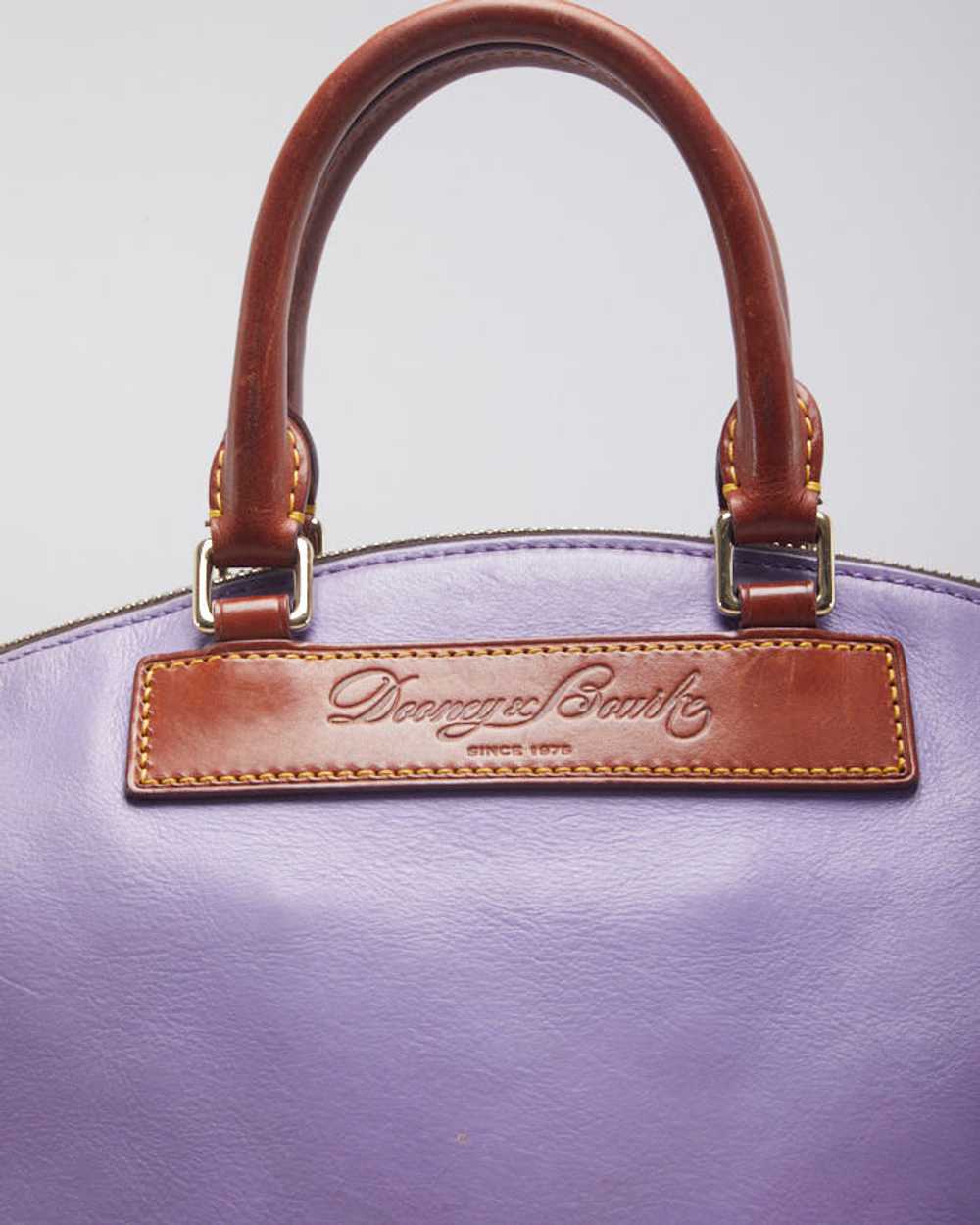 Dooney And Bourke Purple Leather Bag - image 3