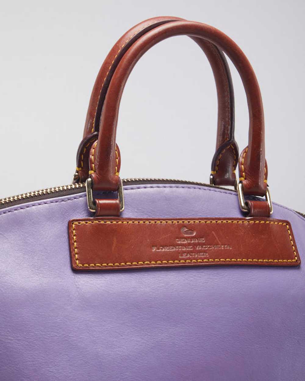 Dooney And Bourke Purple Leather Bag - image 4