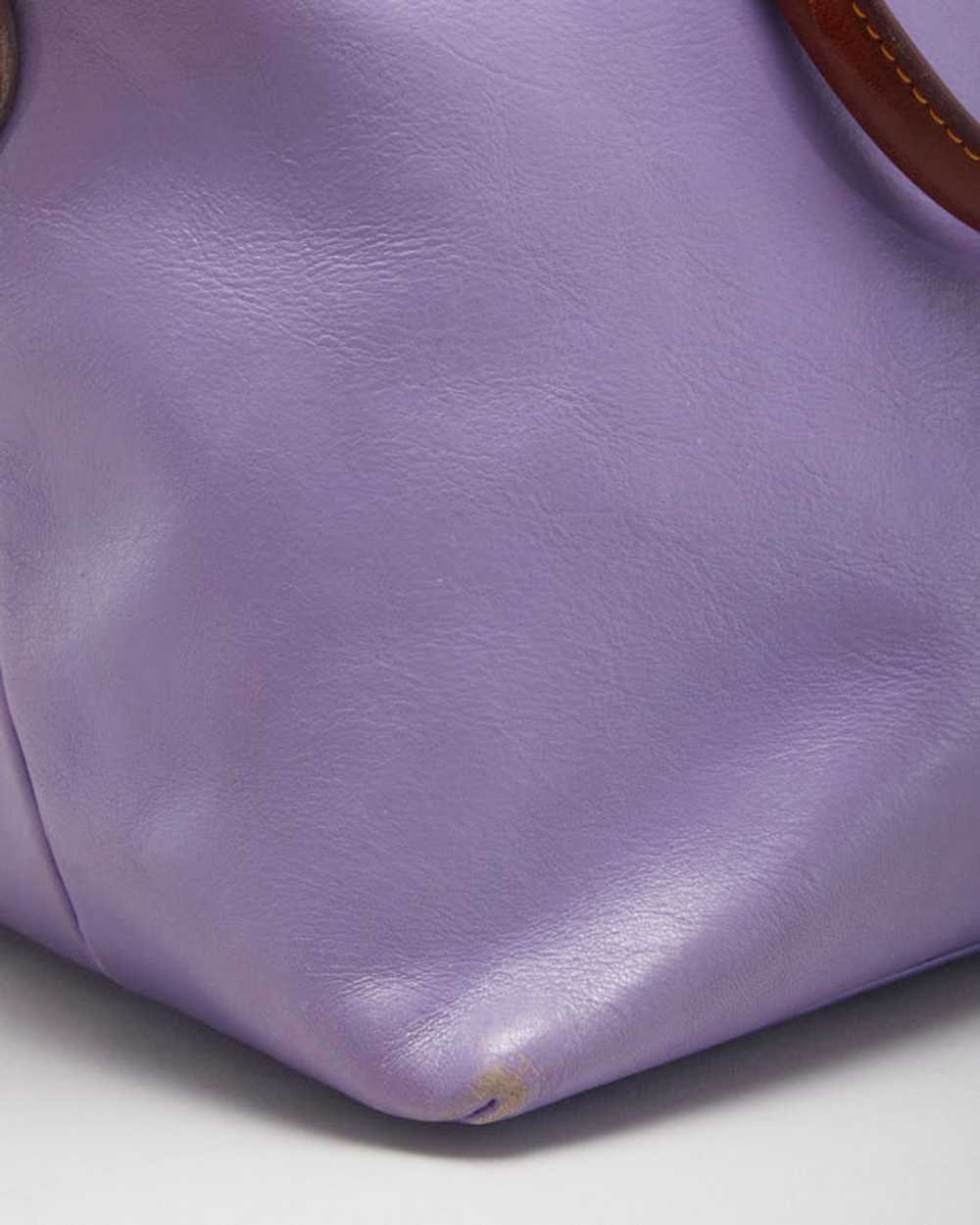 Dooney And Bourke Purple Leather Bag - image 5