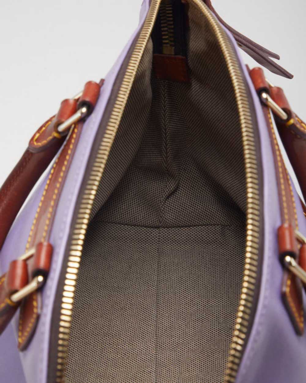 Dooney And Bourke Purple Leather Bag - image 7