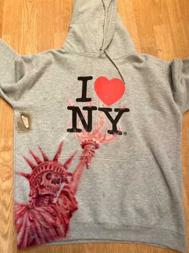 Custom Custom 1/1 I love nyc hoodie airbrushed