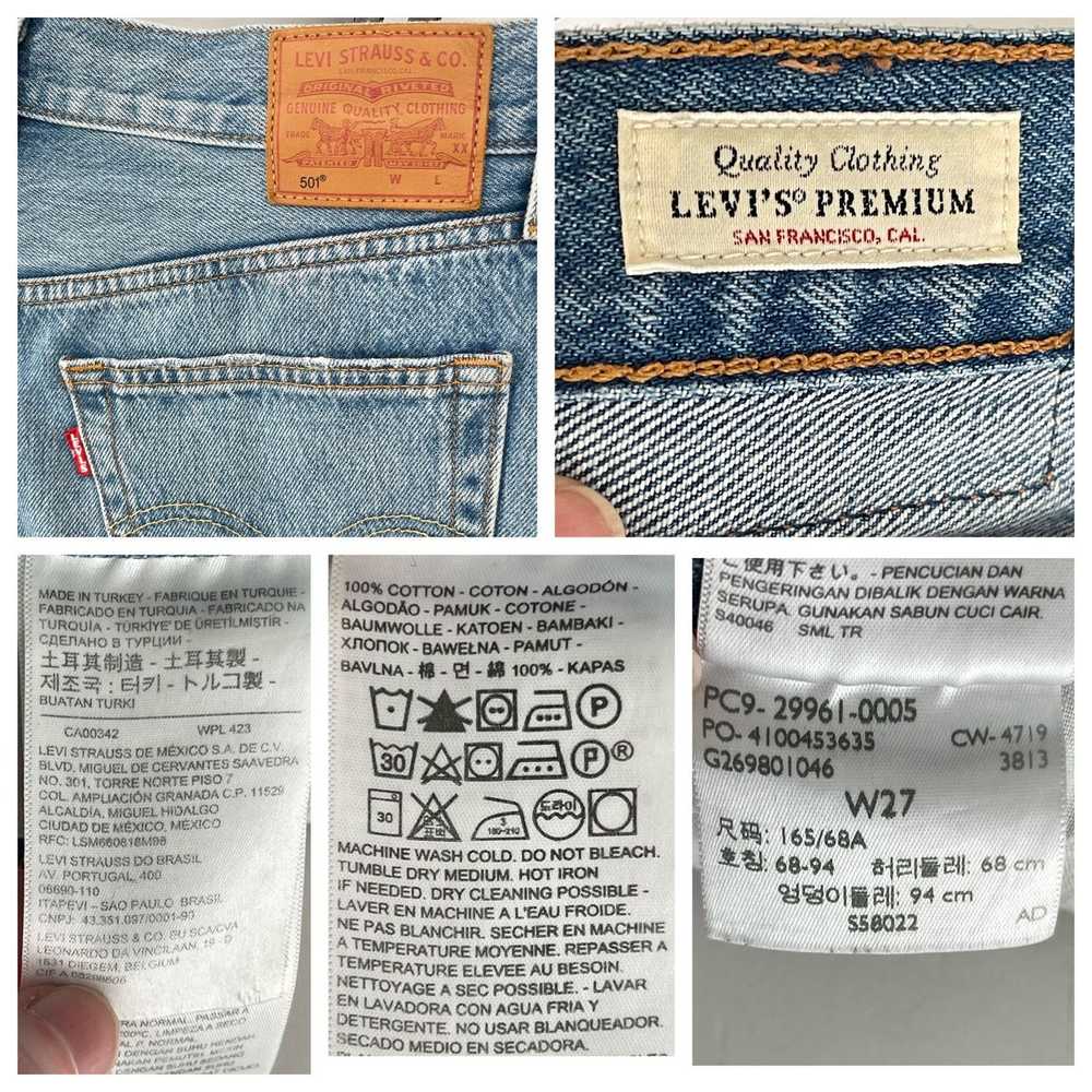 Levi's Levi’s 501 Premium Cut Off Shorts Size 27 … - image 9