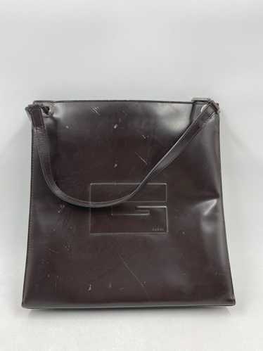 Authentic GUCCI Glazed Leather Shoulder Bag