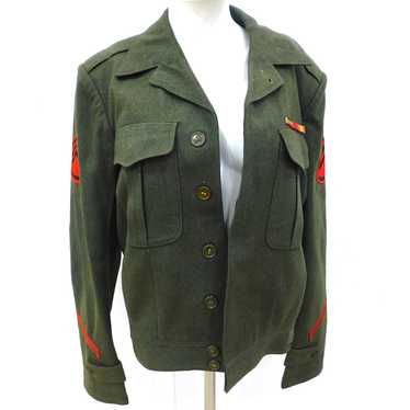Vintage WWII Era US Military USMC Marine Wool Ike… - image 1