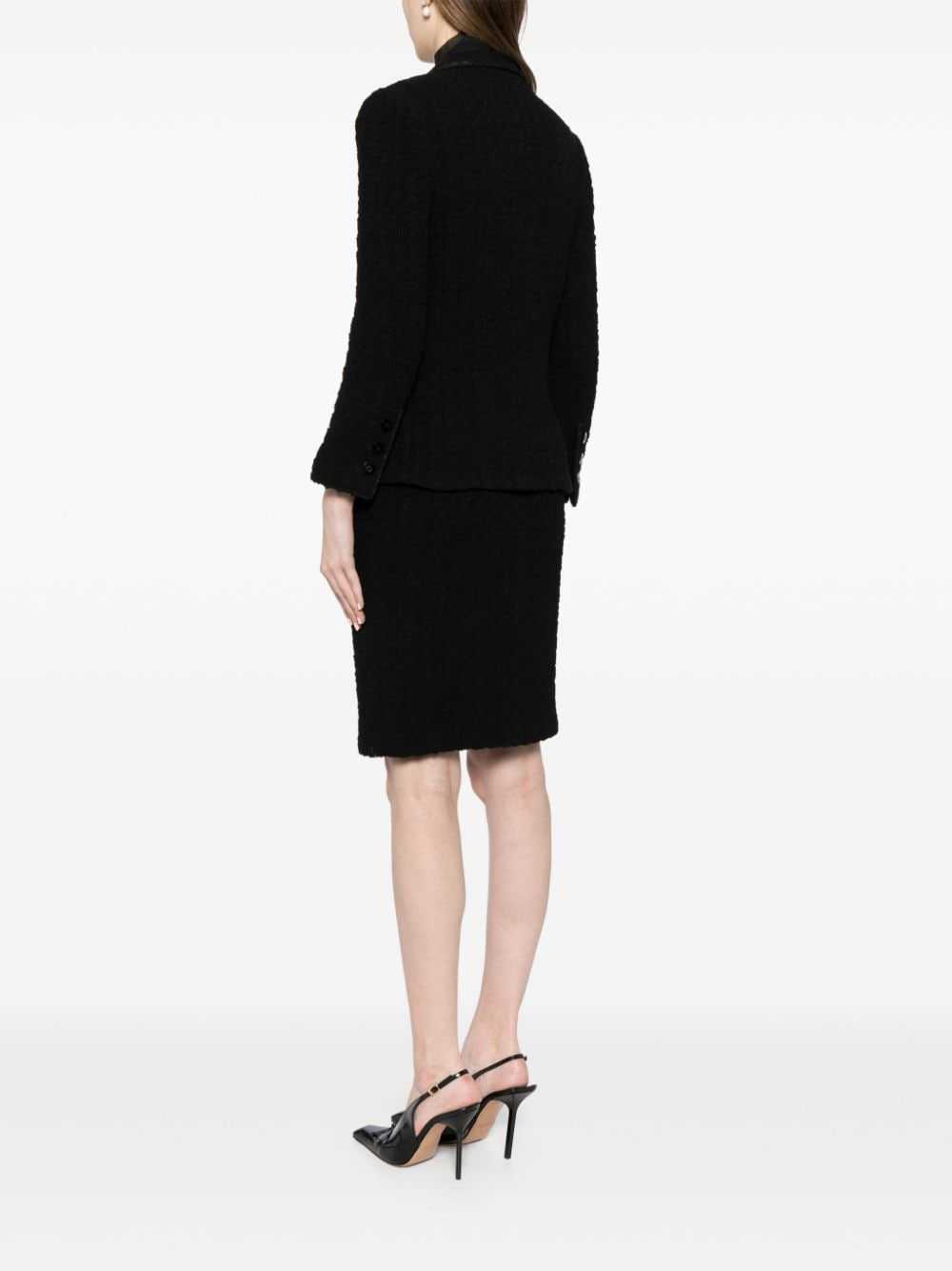 CHANEL Pre-Owned 1998 textured skirt suit - Black - image 4
