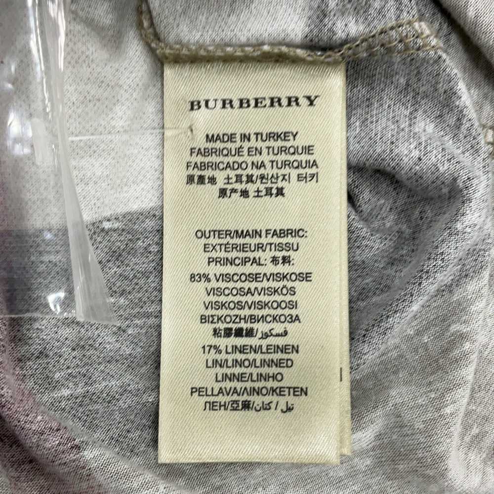 Authentic NWT Burberry Womens T-Shirt Plaid Print… - image 9