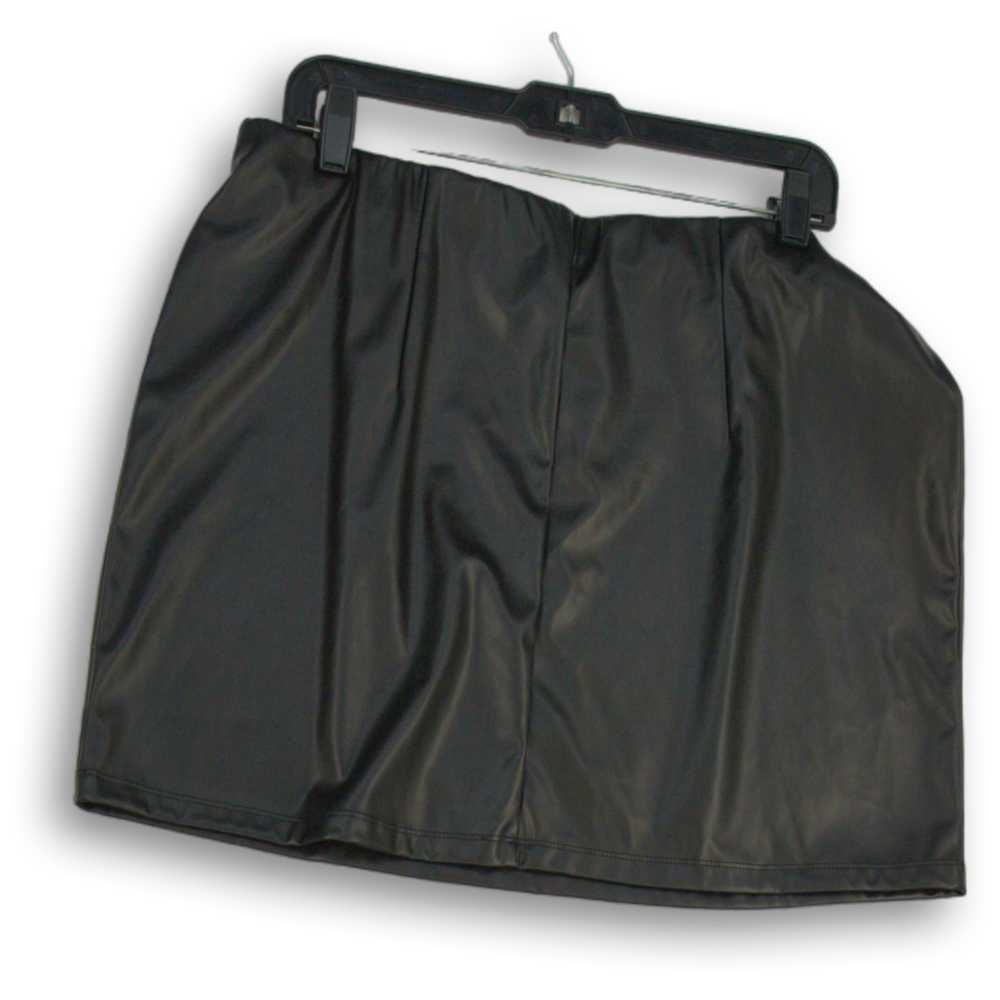 Asos Womens Mini Skirt Elastic Waist Flat Front P… - image 2