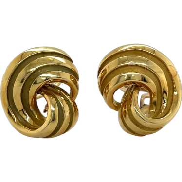 Charles Turi 18K Yellow Gold Earring - image 1