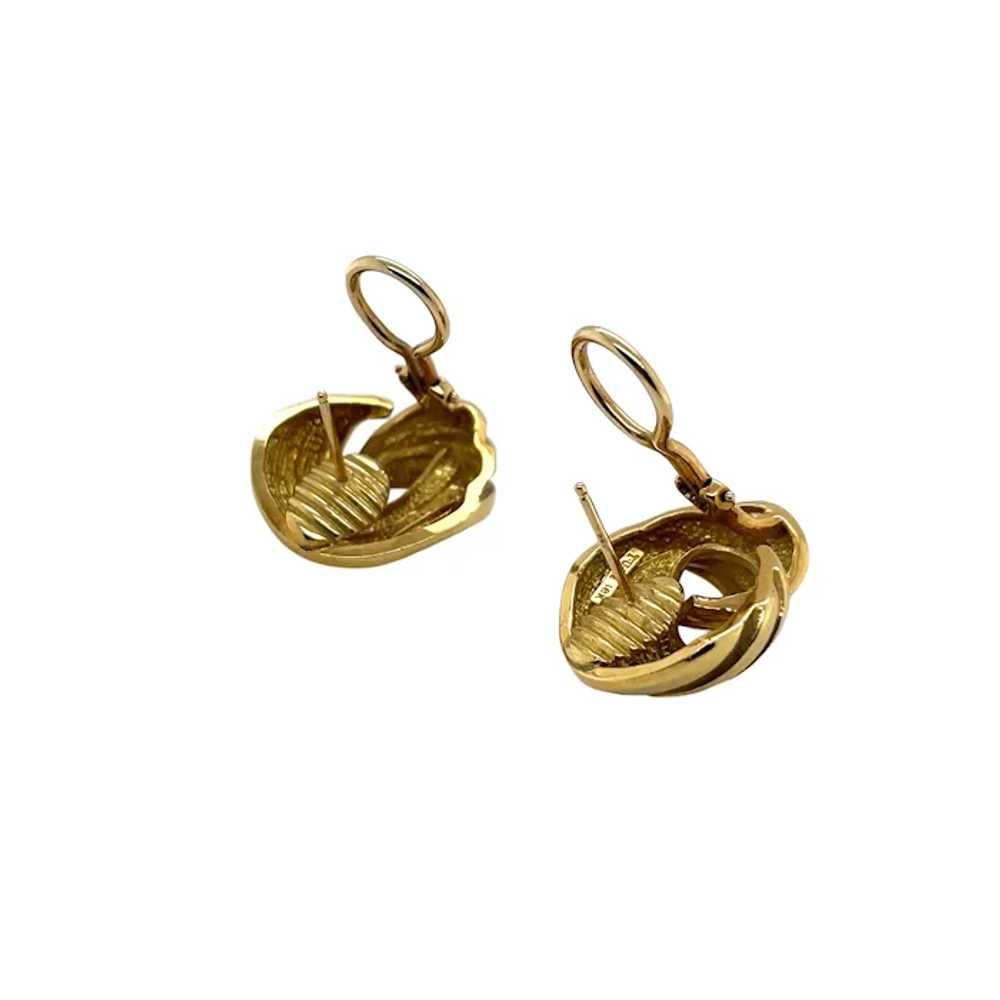 Charles Turi 18K Yellow Gold Earring - image 2