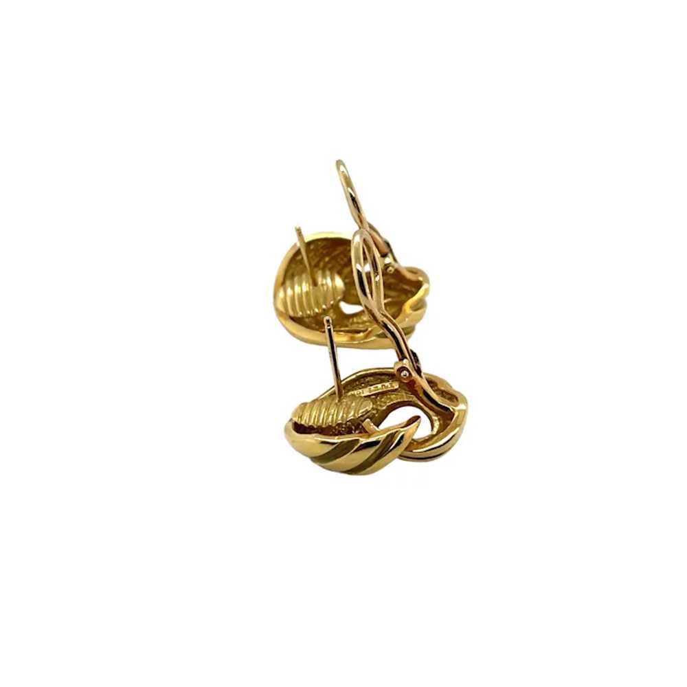 Charles Turi 18K Yellow Gold Earring - image 3