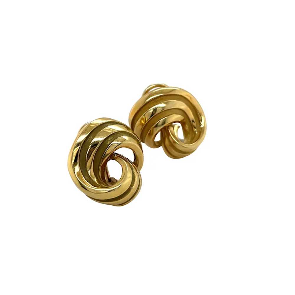 Charles Turi 18K Yellow Gold Earring - image 4