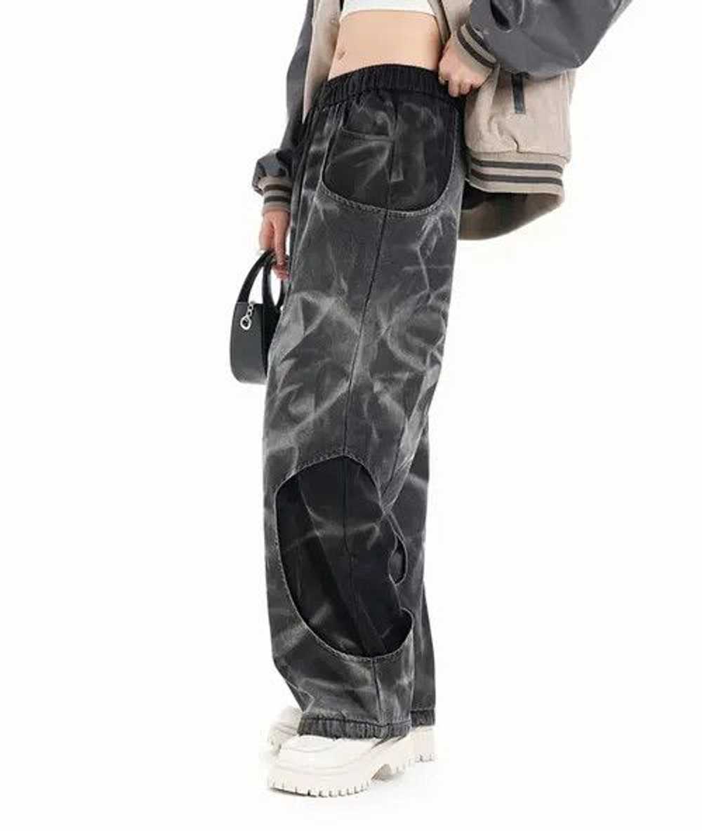 Custom × Jean × Streetwear Two Piece Black Baggy … - image 4