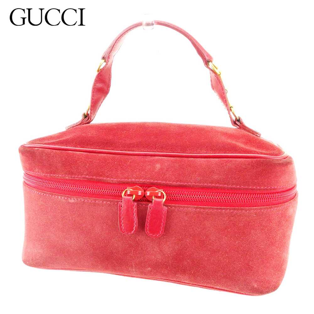 Gucci Handbag Back Vanity Bag Horsebit Red Gold S… - image 1