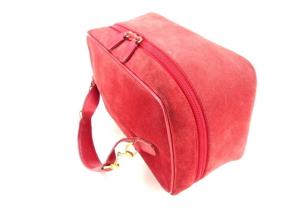 Gucci Handbag Back Vanity Bag Horsebit Red Gold S… - image 5