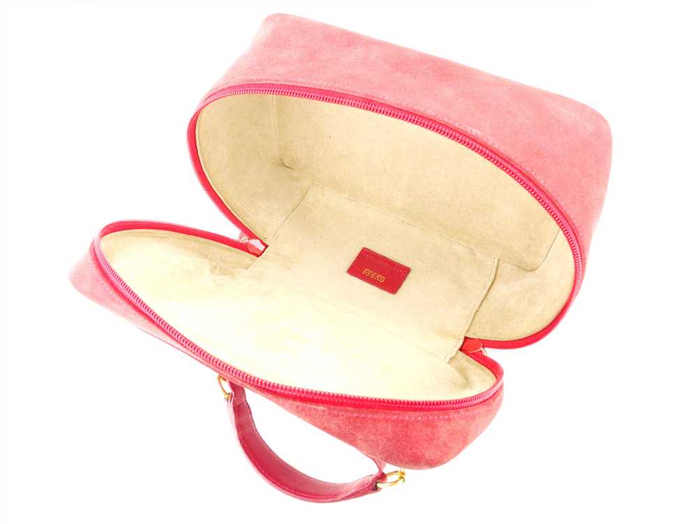 Gucci Handbag Back Vanity Bag Horsebit Red Gold S… - image 6