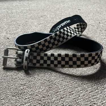 Supreme supreme checkered horse hair belt - image 1