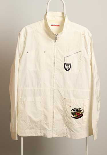 Vintage Castelbajac Windbreaker Logo Jacket White 