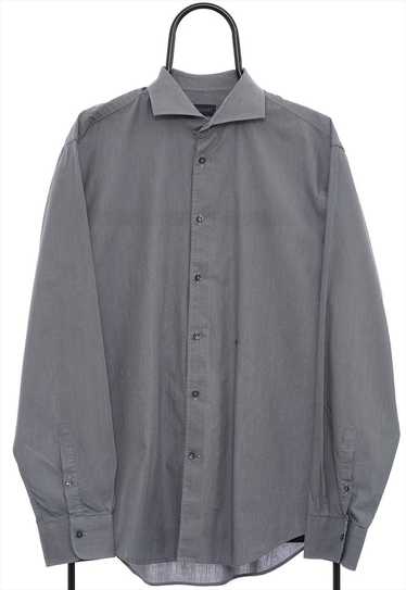 Vintage Joop Grey Long Sleeved Shirt Mens