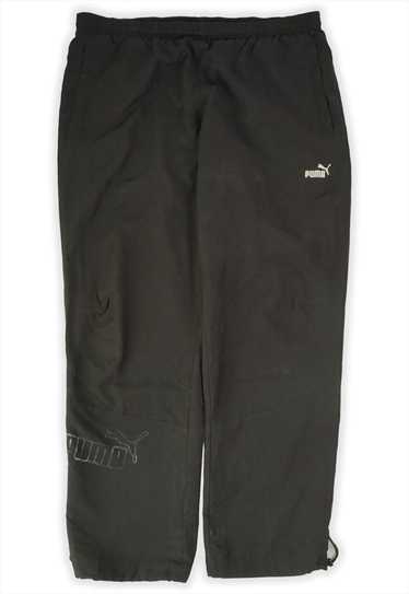 Vintage Puma Black Tracksuit Bottoms Mens