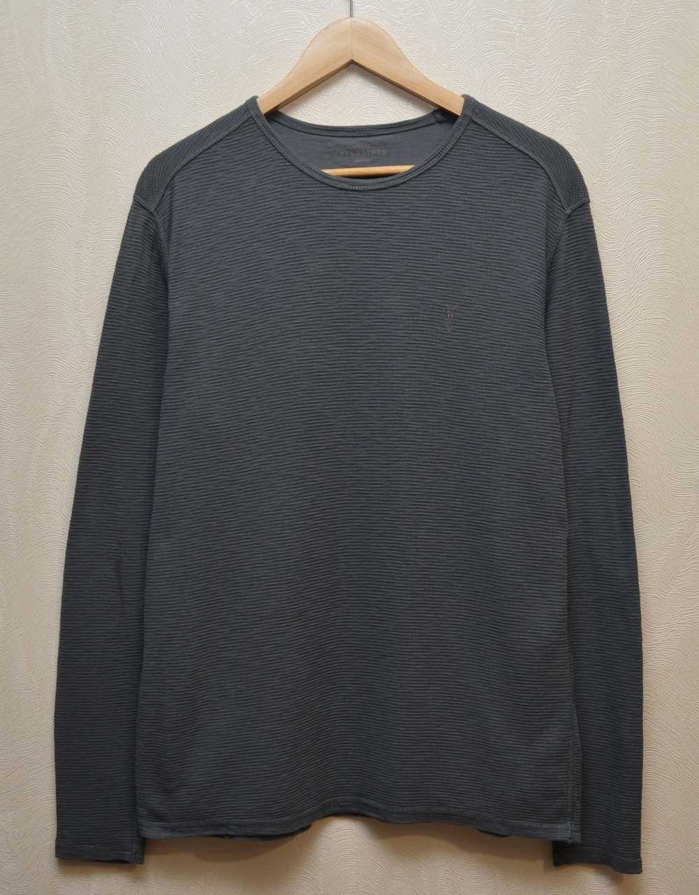 Allsaints × Luxury All Saint Clash LS Grey Crew N… - image 2