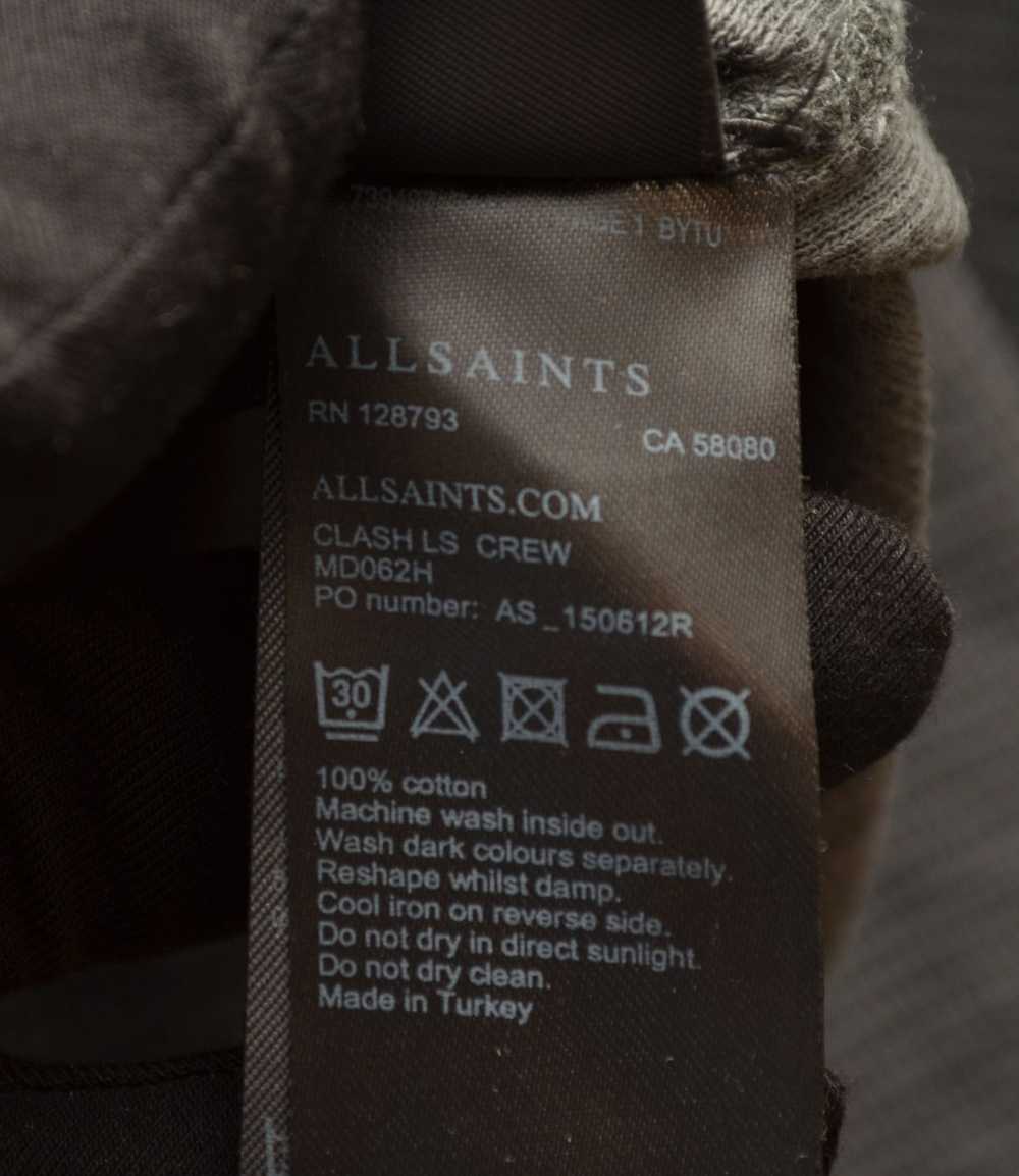 Allsaints × Luxury All Saint Clash LS Grey Crew N… - image 5