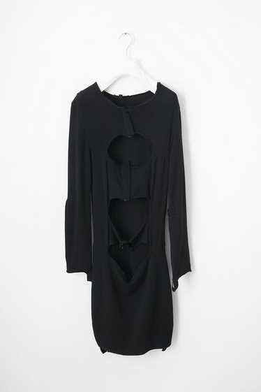 Helmut Lang AW03 black cut-out bondage dress - image 1