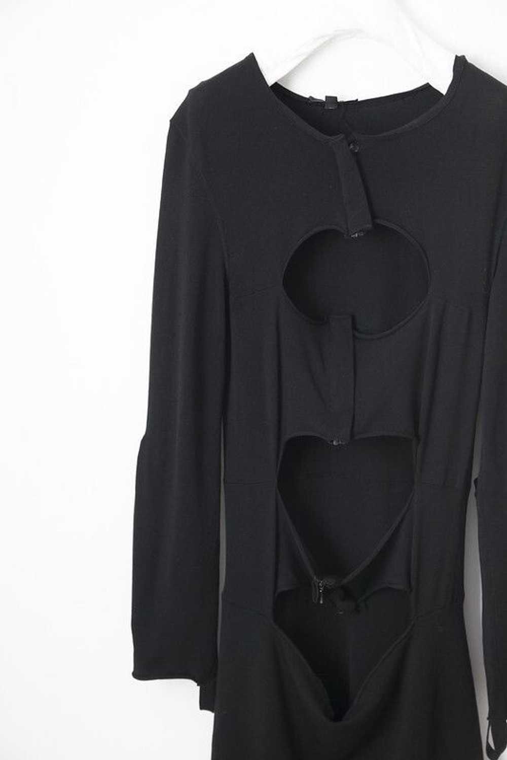 Helmut Lang AW03 black cut-out bondage dress - image 2