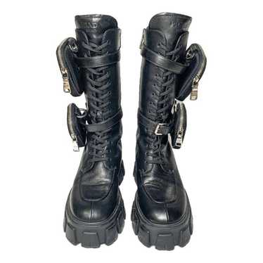 Prada Monolith leather boots