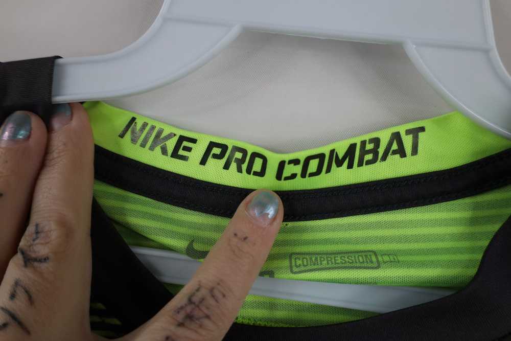 Nike × Vintage Nike Pro Combat Fit Striped Traini… - image 9