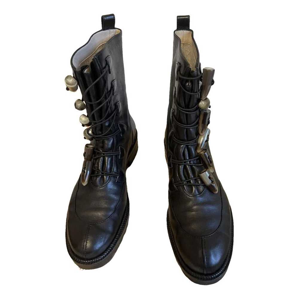 Christian Louboutin Leather biker boots - image 1