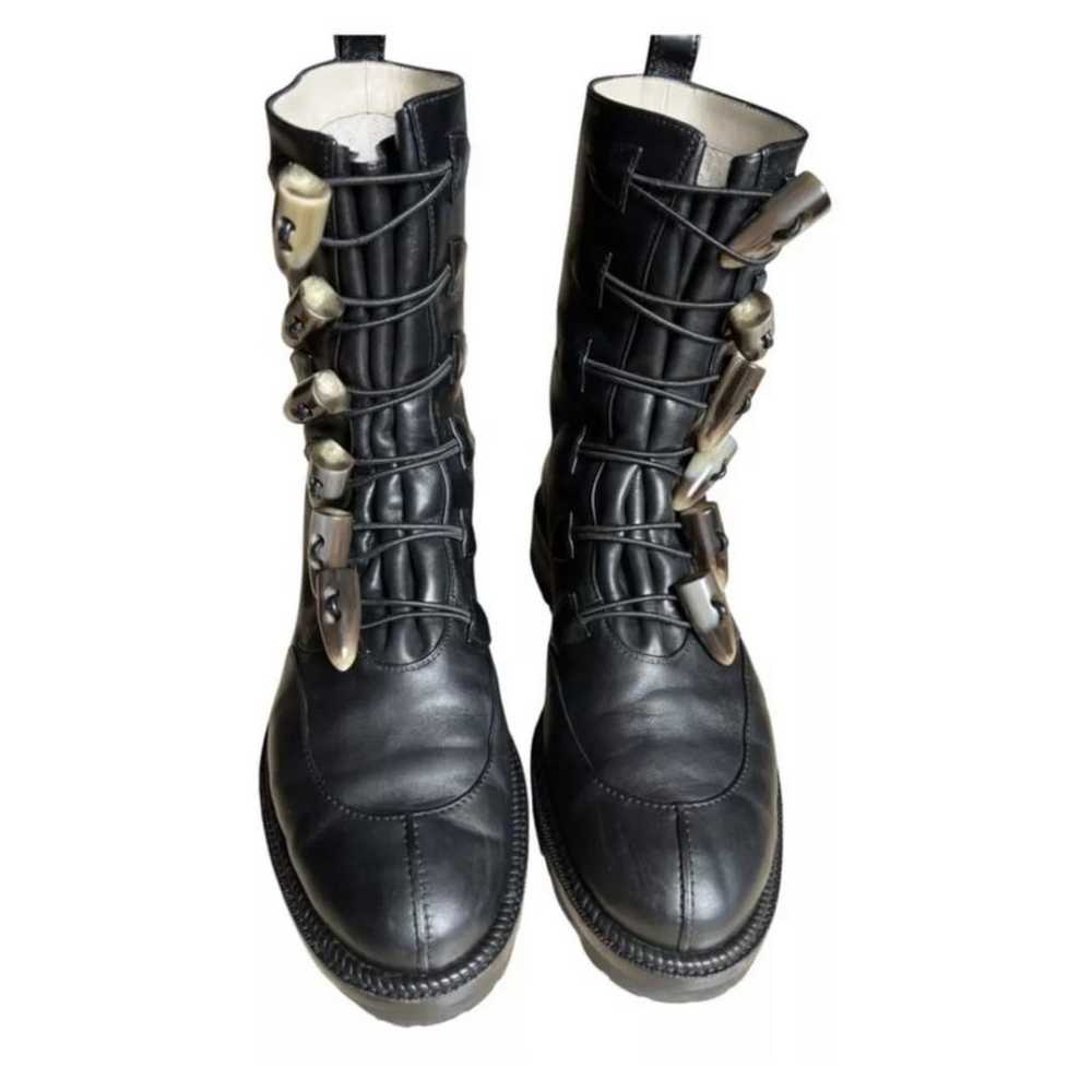 Christian Louboutin Leather biker boots - image 9