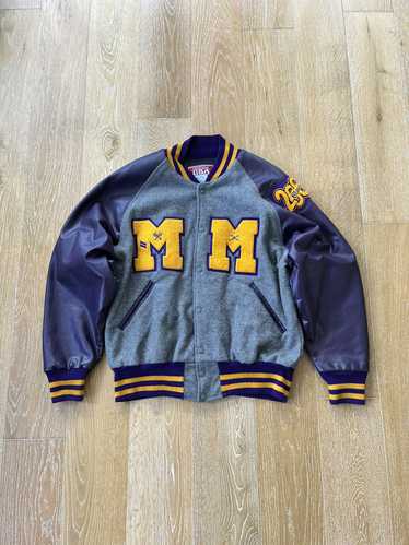 Streetwear × Varsity Jacket × Vintage Purple Yello