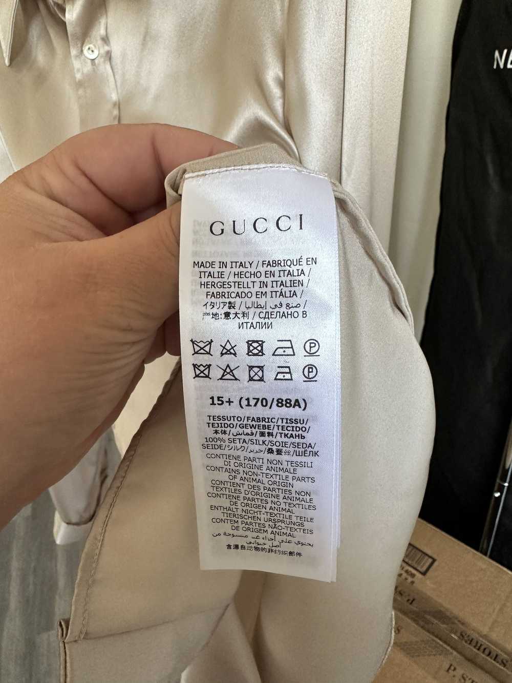 Gucci Silk Gucci Button Down - image 3