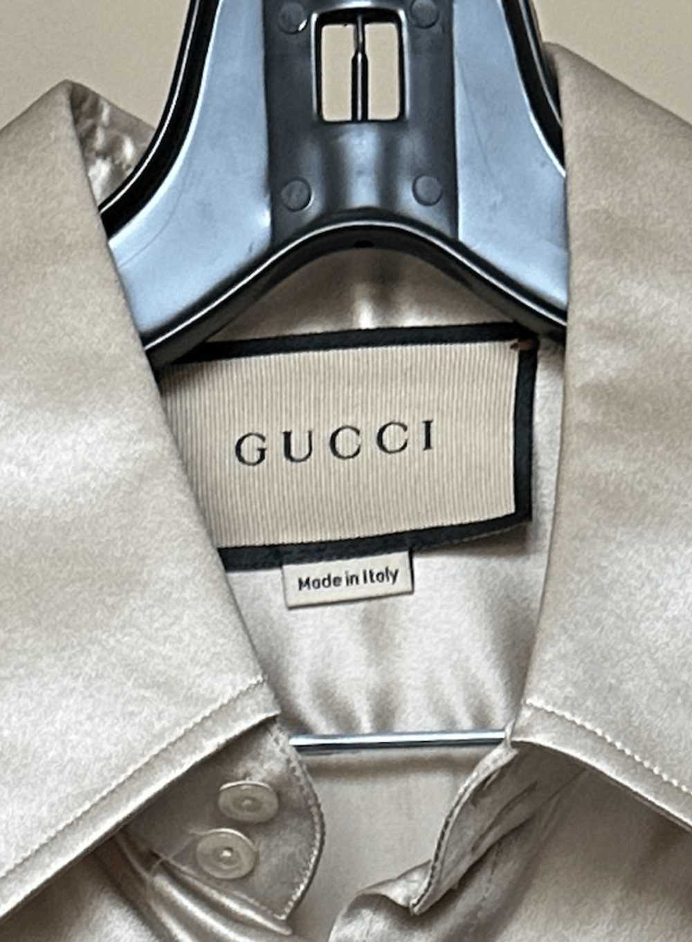 Gucci Silk Gucci Button Down - image 4