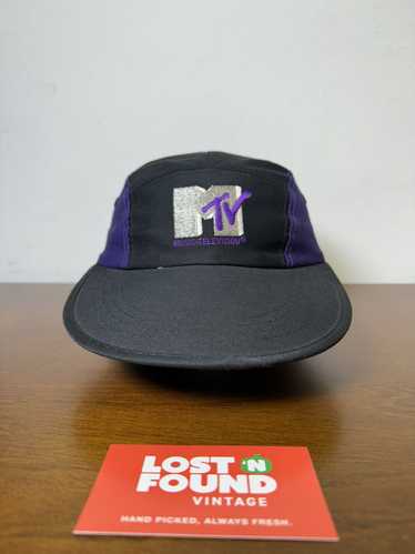 Mtv ‘80s Vintage MTV Long Brim Velcro Hat