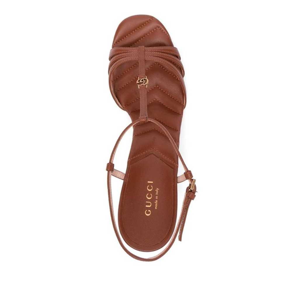 Gucci Double G leather sandal - image 8
