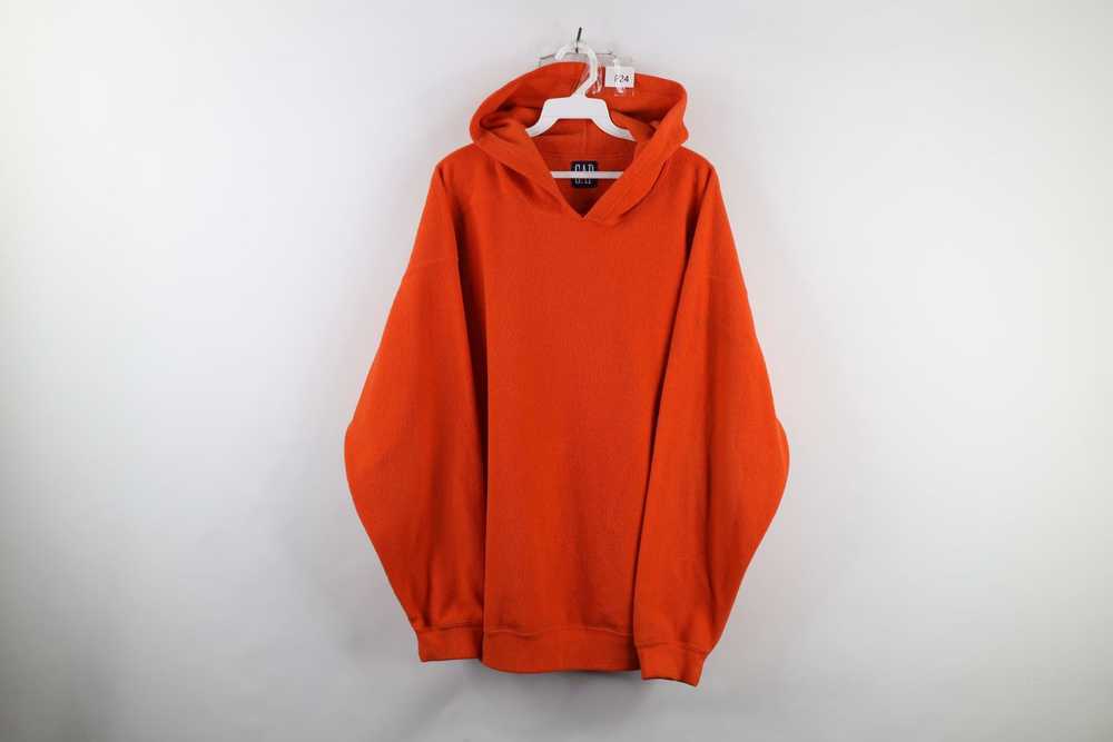 Gap × Vintage Vintage 90s Gap Blank Fleece Hoodie… - image 1