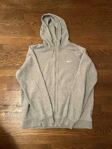 Nike × Vintage Vintage Grey Nike Zip-up Fleece Hoo