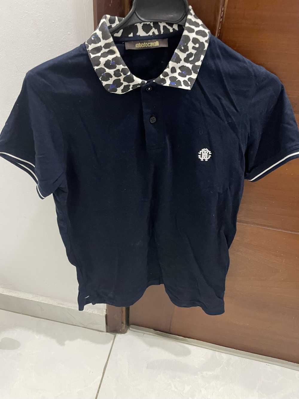 Roberto Cavalli Cheetah collar polo - image 1