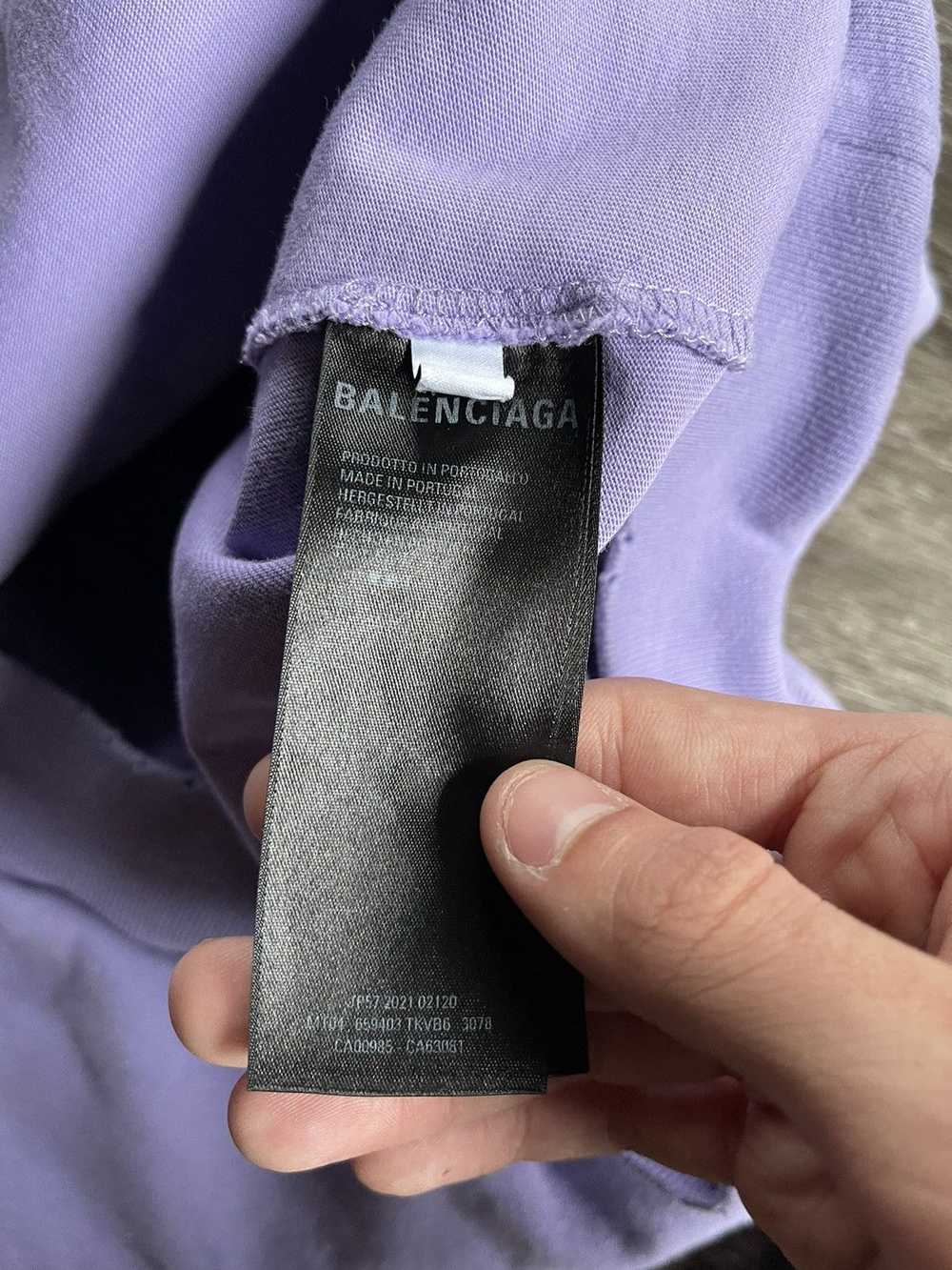 Balenciaga Balenciaga Purple Destroyed Hoodie - image 11